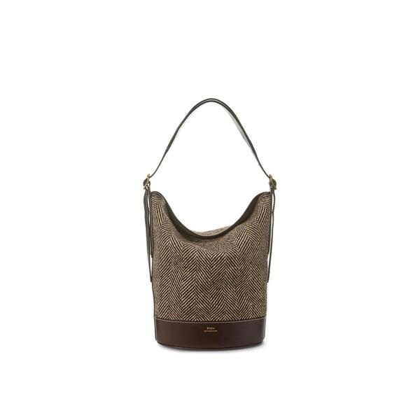 ヘリンボーン ミディアム Bellport バケット バッグ | ポロ ラルフ