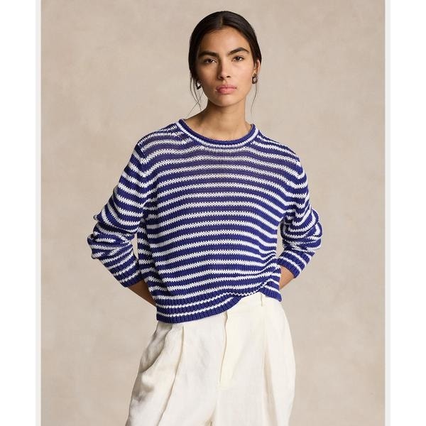 polo ralph lauren コットン リネン ニット セーター XL Polo ベア コットンリネン セーター（ニット/セーター）｜POLO