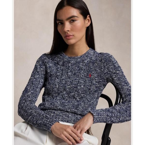 ポロラルフローレン ケーブルニット ラグ コットン クルーネック セーター ケーブルニット ラグ コットン クルーネック セーター | ポロ ラルフ