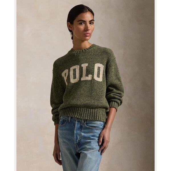 Polo Ralph Lauren コットン クルーネック セーター ロゴ コットン クルーネック セーター | ポロ ラルフ ローレン