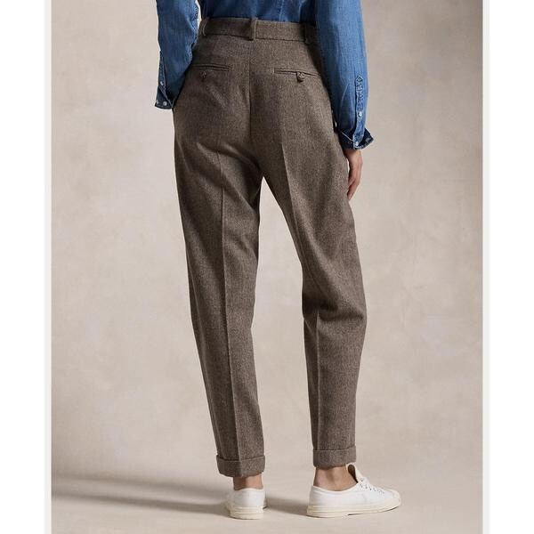 【新品】ポロラルフローレンPOLORALPHLAUREN ウールテーパードパンツ ヘリンボーン ウール テーパード パンツ | ポロ ラルフ ローレン(POLO