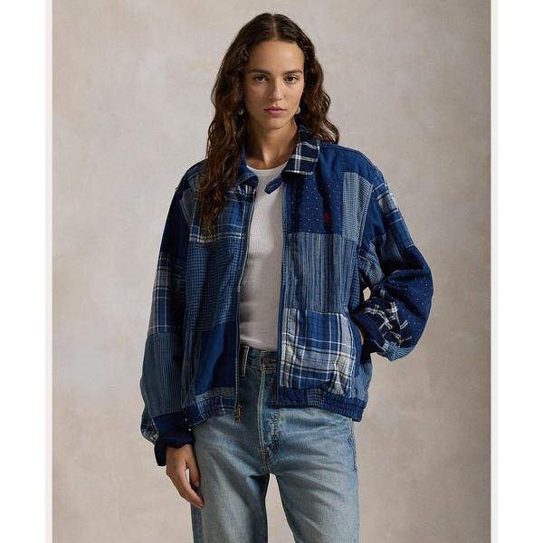 パッチワーク コットンリネン ウィンドブレーカー | ポロ ラルフ