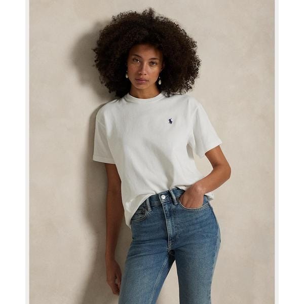 Polo Ralph Lauren ポロ　コットン　クルーネック Tシャツ コットン ジャージー クルーネック Tシャツ | ポロ ラルフ