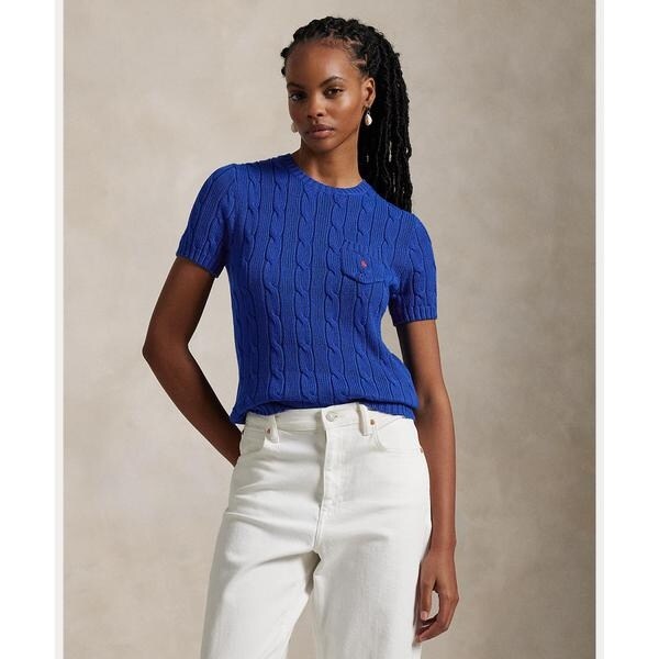 ケーブルニット コットン ショートスリーブ セーター | ポロ ラルフ