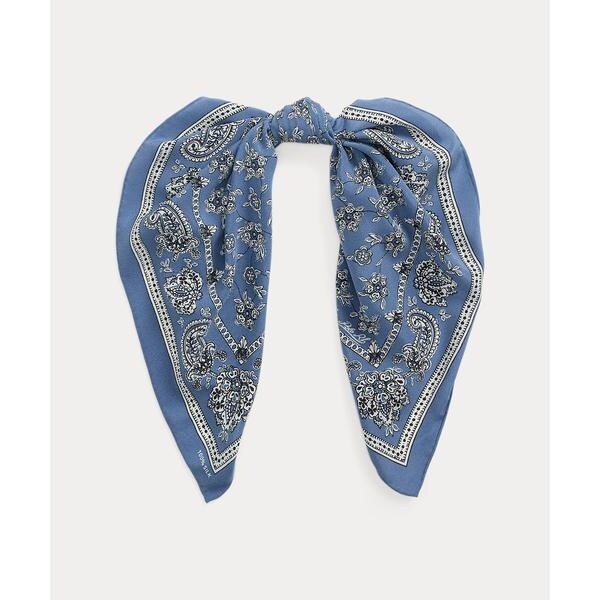 ペイズリーフローラル シルク スクエア スカーフ | ポロ ラルフ