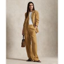 リネン リラックス ストレート パンツ