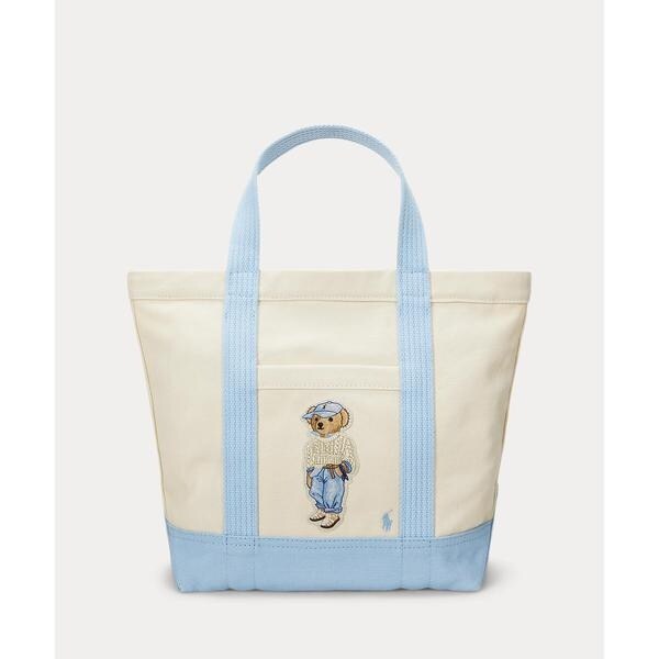 【美品】POLO RALPH LAURENトート スモール Poloベア バッグ Polo ベア キャンバス スモール トート | ポロ ラルフ ローレン(POLO
