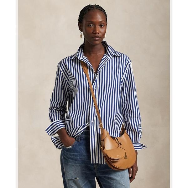 LANVIN COLLECTION / ランバン コレクション ロゴ刺しゅうカラーシャツ ロゴ刺しゅうカラーシャツ | LANVIN COLLECTION (Women