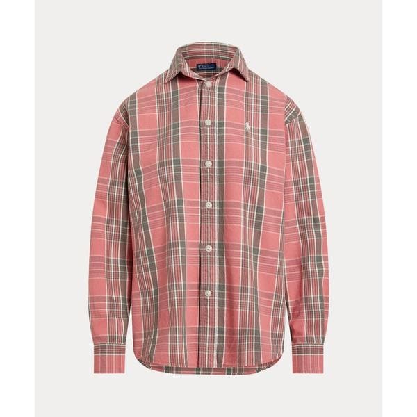 リラックス フィット チェック コットン ツイル シャツ | ポロ ラルフ