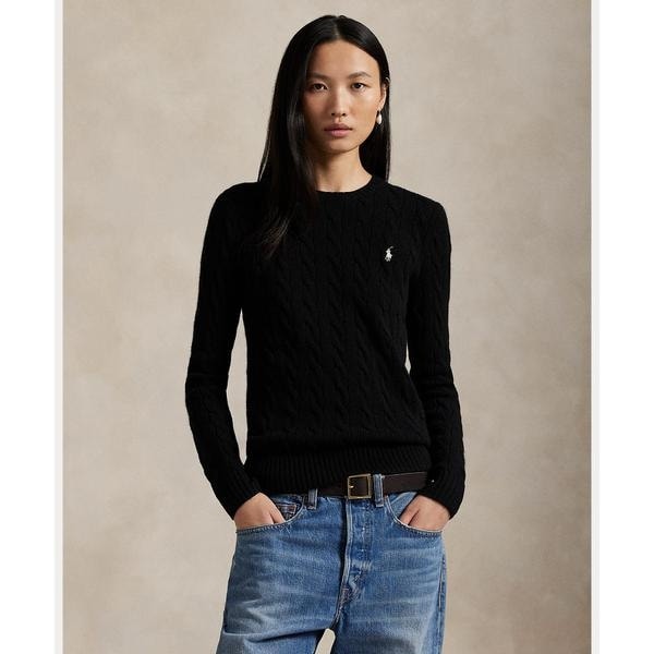 ポロ　ラルフローレン　コットンブレンド ショートスリーブ セーター　グレー POLO RALPH LAUREN（ウィメンズ） コットンブレンド ショート