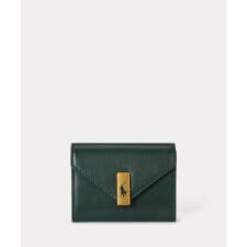 Polo ID レザー フォールドオーバー カード ケース