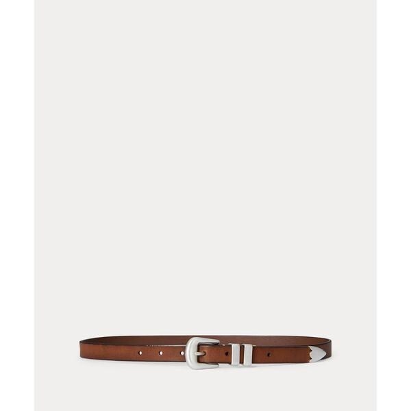 Polo ID オーバルバックル カーフスキン ベルト | ポロ ラルフ
