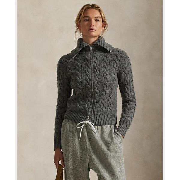 ポロラルフローレン ケーブル ウールカシミヤ ショートスリーブ セーター ケーブル ウールカシミヤ ショートスリーブ セーター | POLO