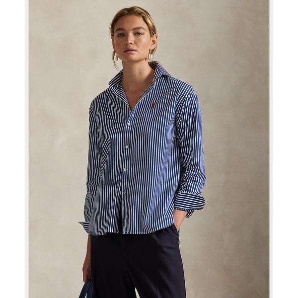 ラルフローレン ストライプポロ ストライプド コットン シャツ（シャツ/ブラウス）｜POLO RALPH