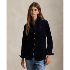 ストレッチ スリム フィット コットン コーデュロイ シャツ