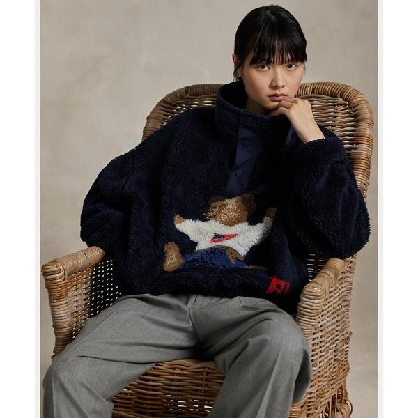 Polo ベア ハイパイル フリース モックネック | ポロ ラルフ ローレン