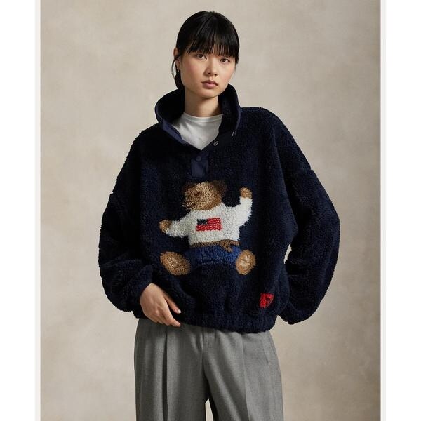 Polo ベア ハイパイル フリース モックネック | ポロ ラルフ ローレン