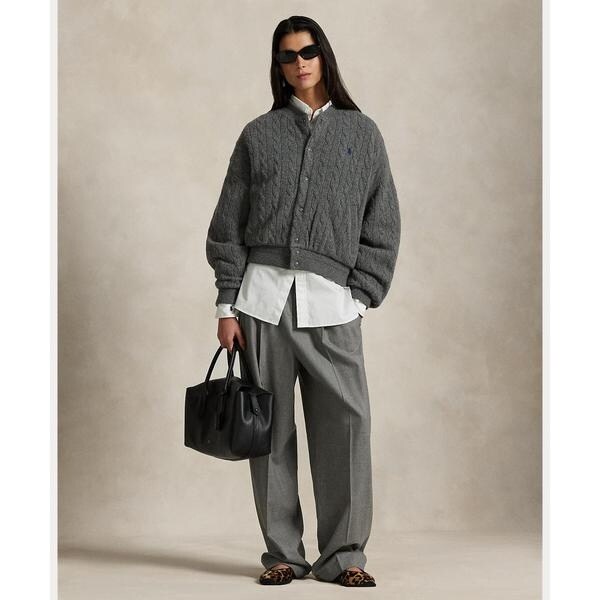 ケーブルニット ウールカシミヤ ボンバー ジャケット | ポロ ラルフ