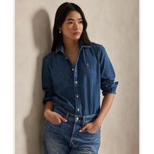 スリム フィット デニム シャツ