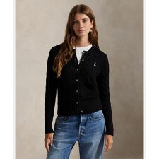 ポロ ラルフ ローレン(POLO RALPH LAUREN)のケーブルニット コットン クルーネック カーディガン