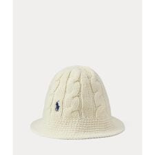 ケーブルニット ウールブレンド バケット ハット