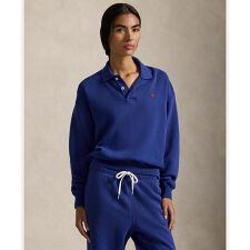 ポロカラー フリース プルオーバー