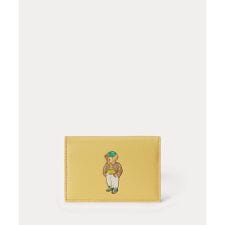 Polo ベア レザー フラップ カード ケース