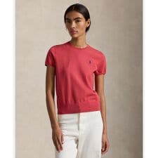 ショートスリーブ クルーネック セーター