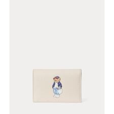 Polo ベア レザー フラップ カード ケース
