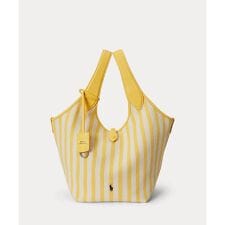 Polo Play ストライプド キャンバス トート