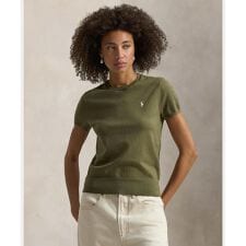 ショートスリーブ クルーネック セーター