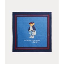 Polo ベア コットン スクエア スカーフ