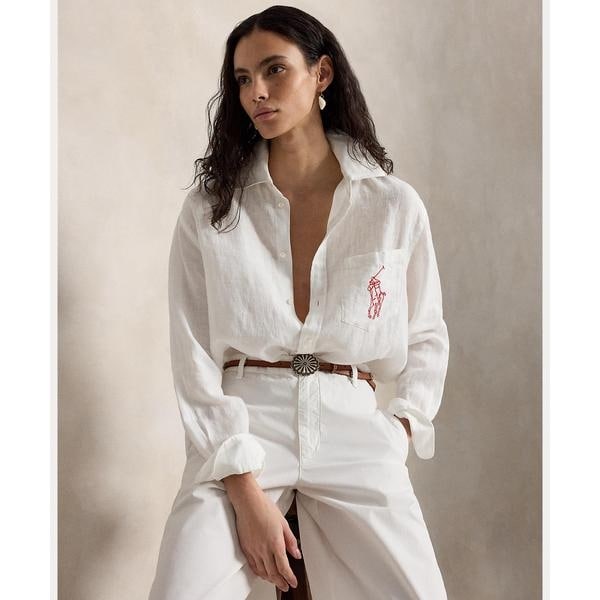 [�}���C]�I�[�o�[�T�C�Y �t�B�b�g Big Pony ���l�� �V���c/�|�� �����t ���[�����iPOLO RALPH LAUREN�j 100�z���C�g