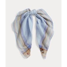 Polo ベア コットン スクエア スカーフ