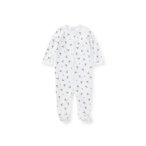 美品 Polo Ralph Lauren ベア カバーオール size M ベビー)Polo ベア コットン カバーオール | ポロ ラルフ ローレン(POLO