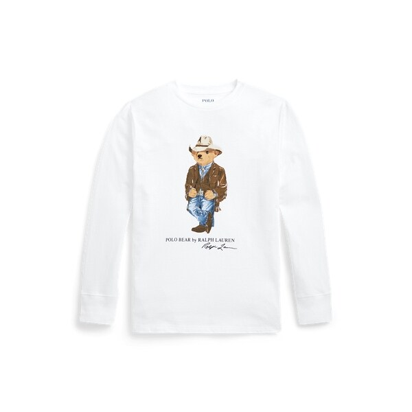 ボーイズ 8才～20才)Polo ベア コットン ロングスリーブ Tシャツ