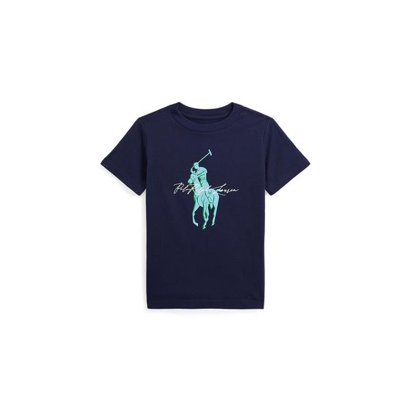 ボーイズ 4才～7才)Big Pony ロゴ コットン ジャージー Tシャツ | ポロ