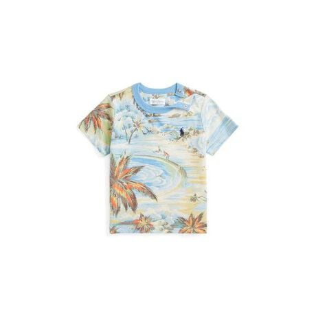 ベビー)トロピカルプリント コットン ジャージー Tシャツ | ポロ 