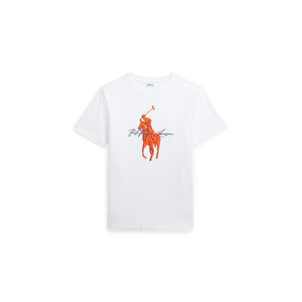 ボーイズ 8才～20才)Big Pony ロゴ コットン ジャージー Tシャツ