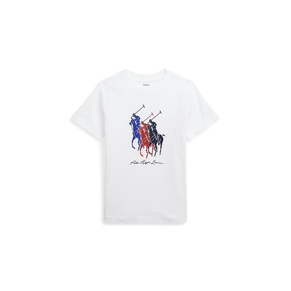 ボーイズ 4才～7才)Big Pony コットン ジャージー Tシャツ | ポロ