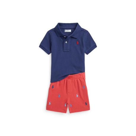 ベビー)メッシュ ポロシャツ & ショートパンツ セット | ポロ ラルフ 