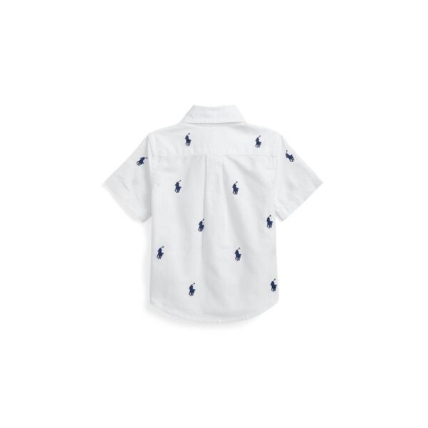 【保証書付】 ベビー)Polo ポニー シャツ ショートスリーブ オックスフォード トップス
