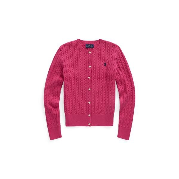 ガールズ 7才～16才)ミニ ケーブル コットン カーディガン | ポロ