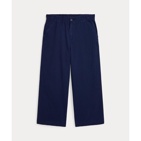 ガールズ 7才～16才)ワイドレッグ コットン ツイル パンツ | ポロ