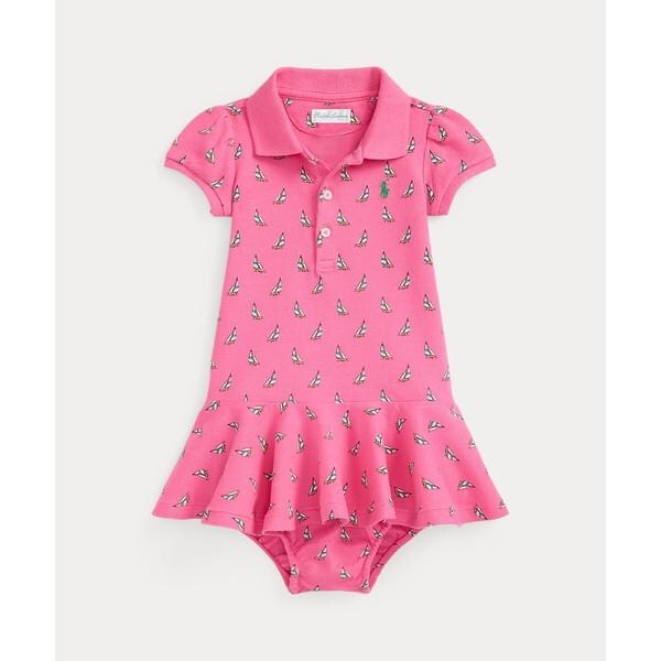 POLO RALPH LAUREN ギンガム Polo ポニーメッシュポロドレス