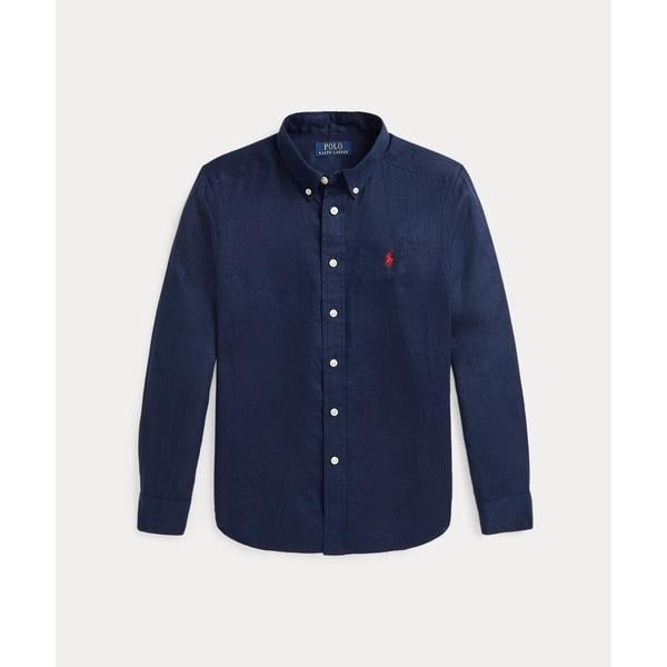 POLO Ralph Laurenボーイズ  リネン 長袖シャツ ボーイズ 8才～20才)リネン シャツ | ポロ ラルフ ローレン(POLO