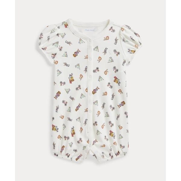 Ralph Lauren POLOベア 総柄　2wayロンパース　スタイ 70 Ralph Lauren POLOベア 総柄2wayロンパーススタイ 70