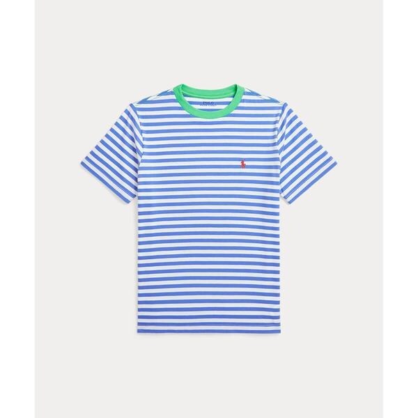 (取寄) ラルフローレン キッズ ボーイズ ストライプド ワッフル コットン ロング Polo ボーイズ 8才～20才)ストライプド ワッフル コットン ロング