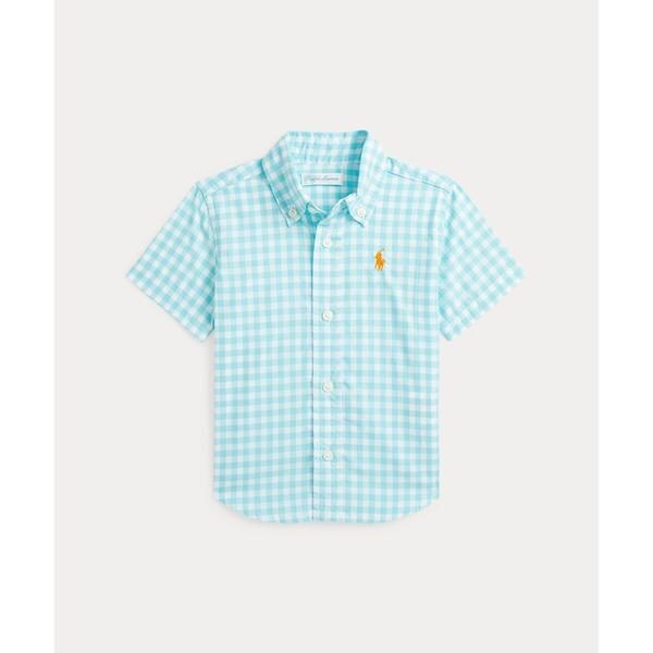 ラルフローレン　コットン ショートスリーブシャツ　ポニー刺繍　L相当　美品 POLO RALPH LAUREN ポロ ラルフローレン ボーイズ Polo ポニー