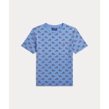 (ボーイズ 8才～20才)カープリント コットン ジャージー Tシャツ